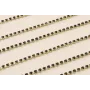 Cadena strass PP14 con Cristal encastrado Negro / Cadenas de Latón / Zamak