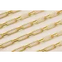Cadena eslabon de 10 y 28*12*3mm Oro / Cadenas de Latón / Zamak