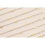 Cadena Perlas 1mm con estrella de 4mm Dorado Mate / Cadenas de Latón / Zamak