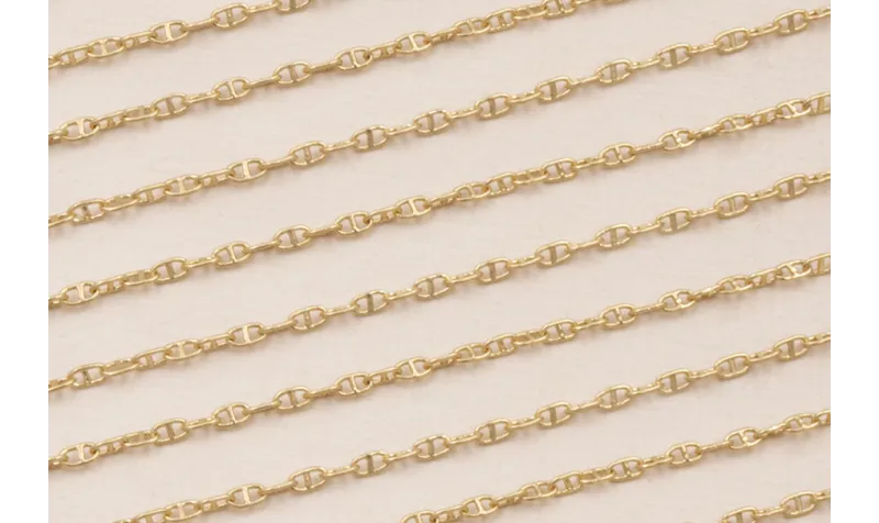 Cadena eslabon 4*2mm Dorado Mate / Cadenas de Latón / Zamak