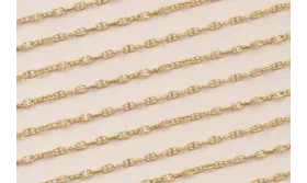 Cadena eslabon 4*2mm Dorado Mate / Cadenas de Latón / Zamak
