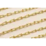 Cadena Acero eslabón herradura 15*6mm Baño Oro / Cadenas de Acero Inoxidable