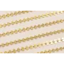Cadena Acero chapitas 7*5mm Baño Oro / Cadenas de Acero Inoxidable