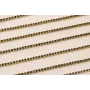 Cadena Laton con strass de 1,5mm Negro / Cadenas de Latón / Zamak