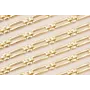 Cadena eslabón rectangular 20*10mm Baño Oro / Cadenas de Latón / Zamak