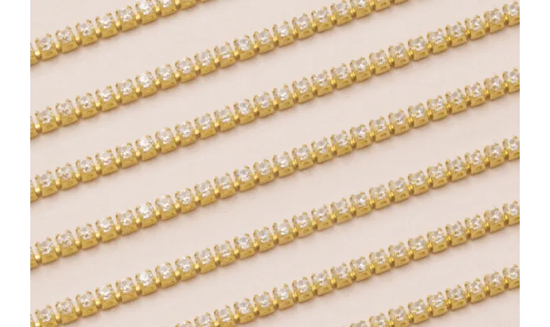 Cadena Micro strass de 1mm crsital