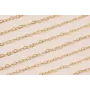 Cadena S.Steel 316LEslabón Corazón 2mm Oro / Cadenas de Acero Inoxidable