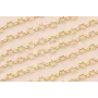 Cadena Estrellas de 5mm Oro Mate / Cadenas de Latón / Zamak