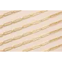 Cadena eslabón Ovalado 14*4mm Oro Mate / Cadenas de Latón / Zamak