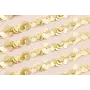 Cadena Ramillates de pétalos 6*6mm Oro Mate / Cadenas de Latón / Zamak