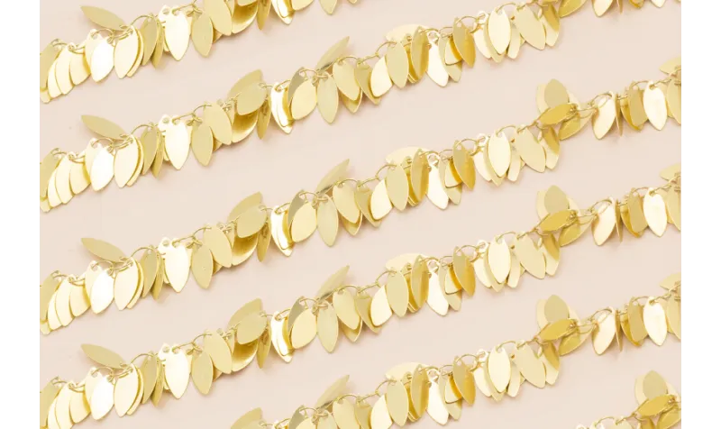 Cadena Ramillates de Ovalos 12*5 mm Oro Mate / Cadenas de Latón / Zamak