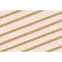 Cadena estabón trenzado Acero Inox. De 1mm Oro / Cadenas de Acero Inoxidable