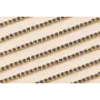 Cadena Strass Critstal 2mm Azul intenso / Cadenas de Latón / Zamak