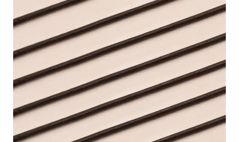 CUERO NEGRO 2MM / Hilos y Cordones, Cuero y piel