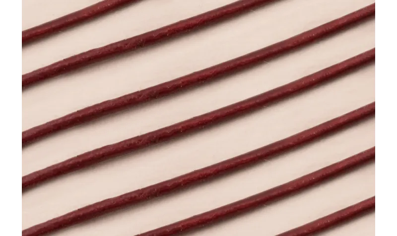 CUERO BURDEOS-2mm / Hilos y Cordones, Cuero y piel