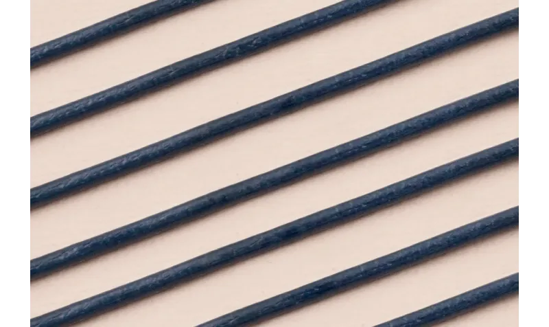 CUERO AZUL OSCURO-2mm / Hilos y Cordones, Cuero y piel