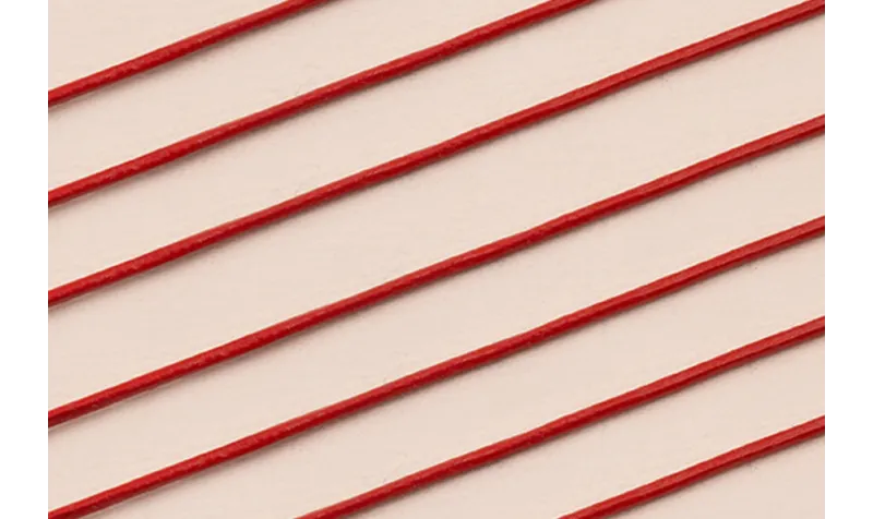 CUERO ROJO 1MM / Hilos y Cordones, Cuero y piel