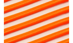 media caña FLUOR NARANJA / Hilos y Cordones, Cuero y piel