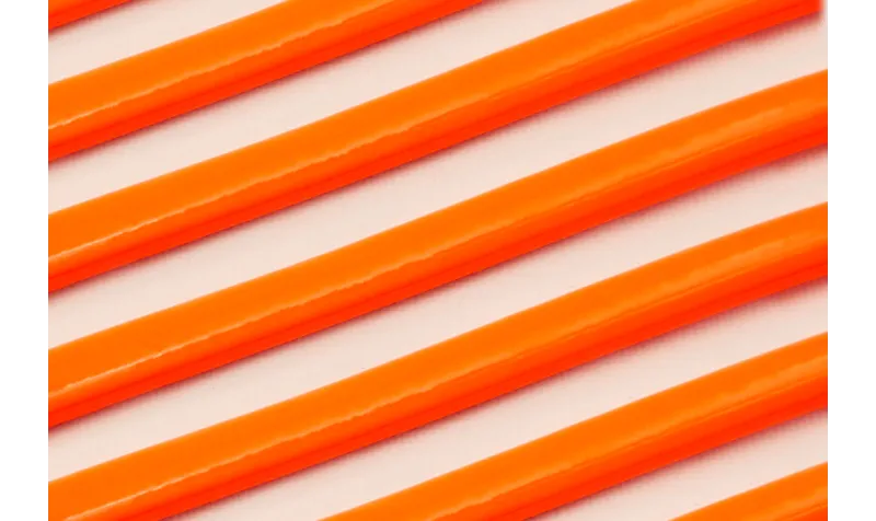 media caña FLUOR NARANJA / Hilos y Cordones, Cuero y piel
