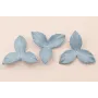 Flor pétalos relieve 45mm diam. Azul  / Hilos y Cordones, Cuero y piel
