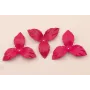 Flor pétalos relieve 60mm diam. Fuxia / Hilos y Cordones, Cuero y piel