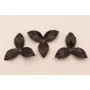 Flor pétalos relieve 45mm diam. Malva / Hilos y Cordones, Cuero y piel