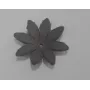 Flor 30mm Gris claro / Hilos y Cordones, Cuero y piel