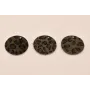 Disco Piel tintada 29mm Leopardo Gris / Hilos y Cordones, Cuero y piel