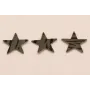 Estrella Piel Tintada 27mm Cebra Gris / Hilos y Cordones, Cuero y piel