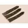 Fleco Piel tintada 92mm largo Leopardo Gris / Hilos y Cordones, Cuero y piel