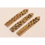 Fleco Piel tintada 92mm largo Leopardo / Hilos y Cordones, Cuero y piel