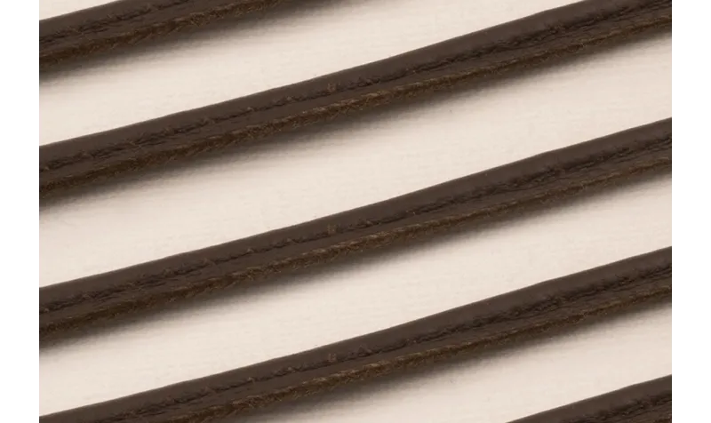 Cuero cosido relleno de Algodón de 3mm Marrón Cuero cosido relleno de Algodón de 3mm Marrón