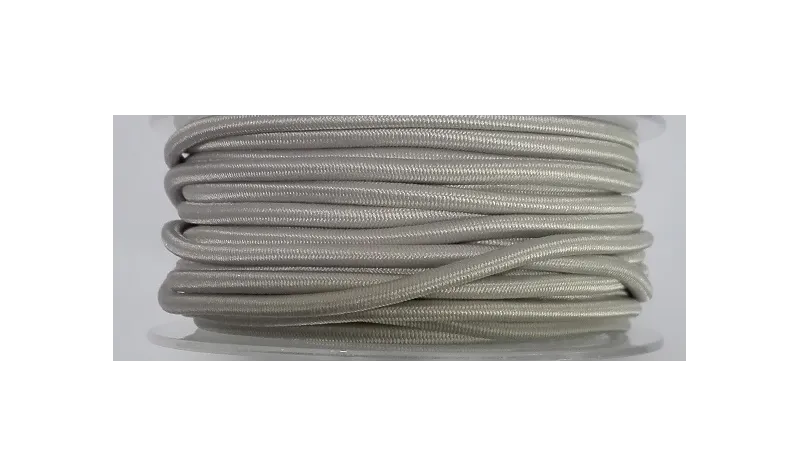 Cordón Goma Alta Calidad 3mm Gris-Beige