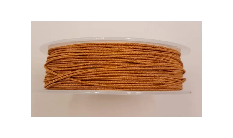 Cordón de Goma 1mm  Marrón claro / Hilos y Cordones, Cordón de goma