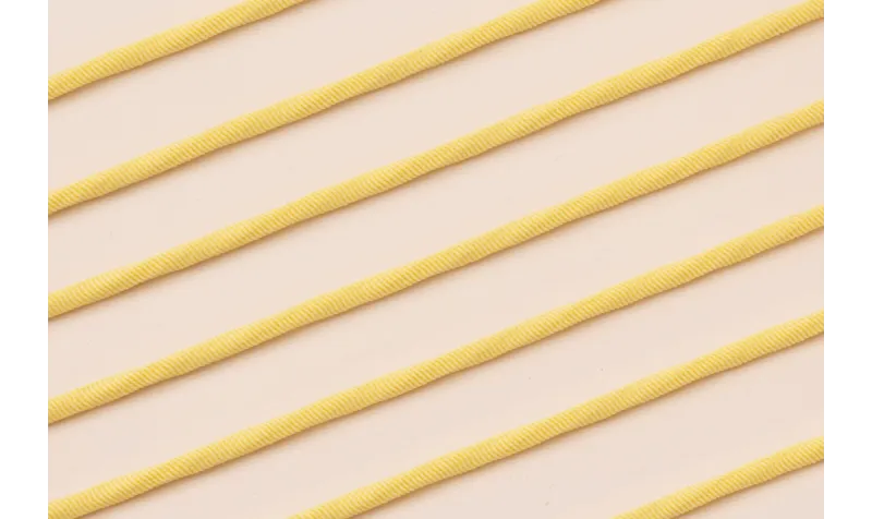 Cordón Elástico 3mm Amarillo pálido