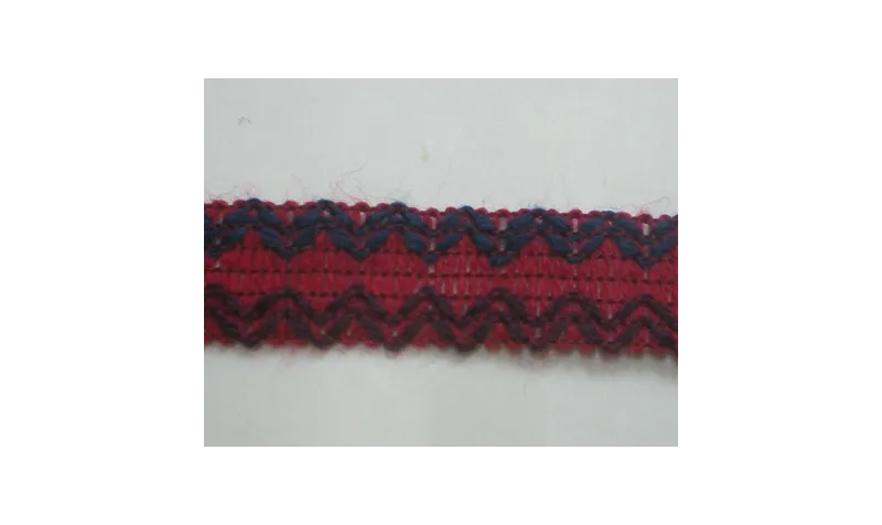 Cinta étnica 15mm base Roja / Lazos