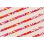 Lazo 4mm Liberty Flores Rosa, Cereza y Fluor / Lazos