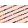 Lazo 4mm Liberty Flores Multicolor Fondo Blanco / Lazos