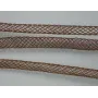 Malla tubular hueca 4mm marrón / Pita