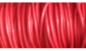 SIMIL CUERO 2MM ROJO / Hilos y Cordones, Algodón / Símil