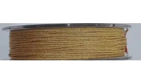 Hilo Macramé metálico dorado 0,85mm / Hilos y Cordones, Algodón / Símil
