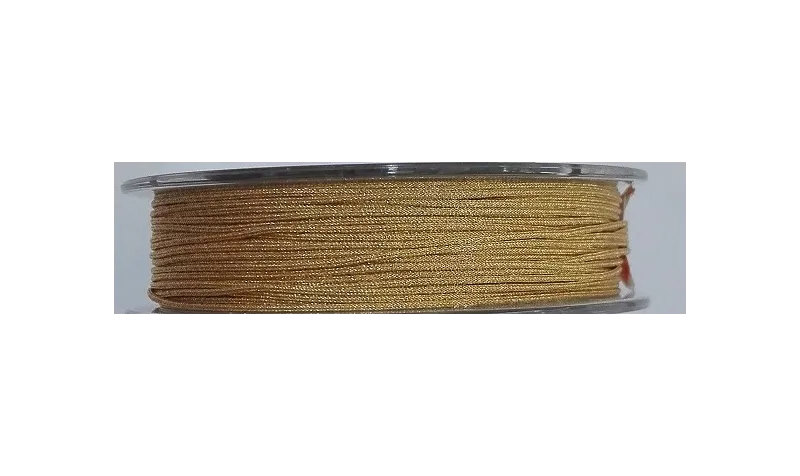 Hilo Macramé metálico dorado 0,85mm / Hilos y Cordones, Algodón / Símil
