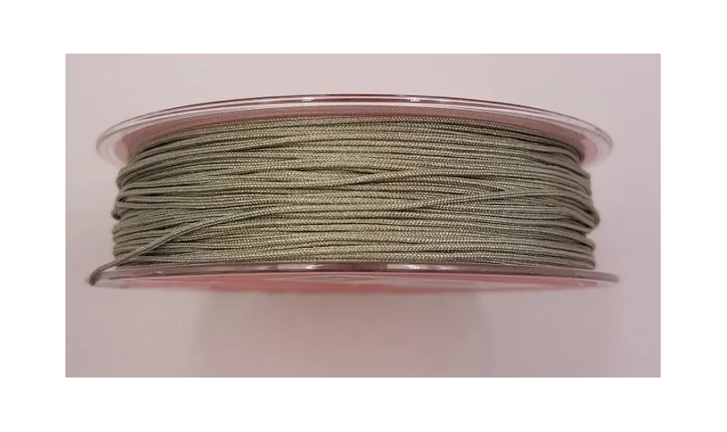Hilo Macramé 1mm verde piedra / Hilos y Cordones, Algodón / Símil