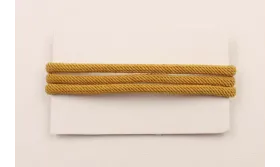 Cordón retorcido 4mm Color Mostaza / Hilos y Cordones, Algodón / Símil