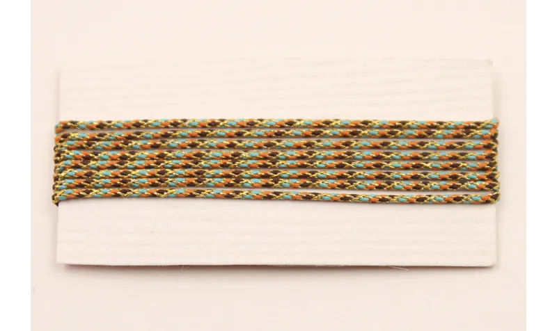 Micro Driza 0,9mm color Rosa, Azul y Oro / Hilos y Cordones, Algodón / Símil