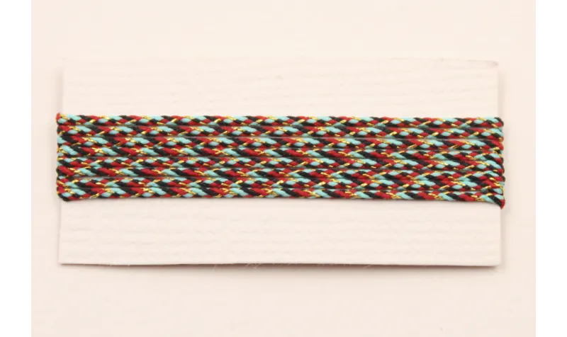 Micro Driza 0,9mm color Azul , Rojo y Oro / Hilos y Cordones, Algodón / Símil
