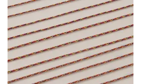 Micro Driza 0,9mm color Granate y Oro / Hilos y Cordones, Algodón / Símil