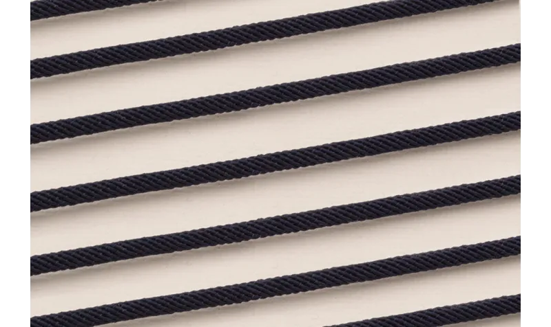 Cordón retorcido trenzado 3mm Azul Oscuro / Hilos y Cordones, Algodón / Símil