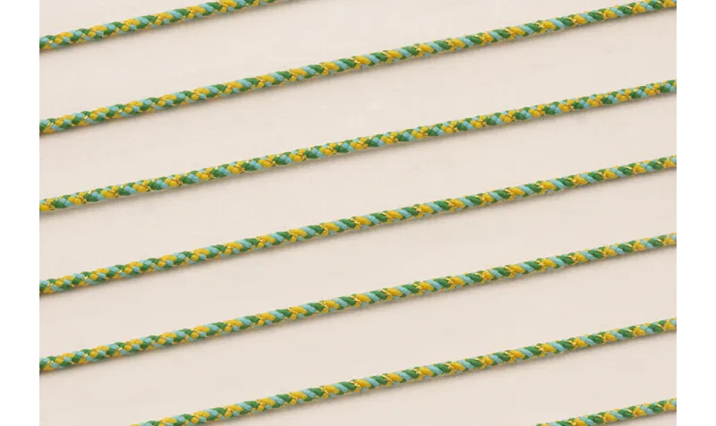 Driza 2mm Hilo Metálico Verde y Turquesa