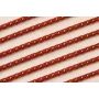 Cordón de 3mm Color Teja con hilo dorado / Hilos y Cordones, Algodón / Símil